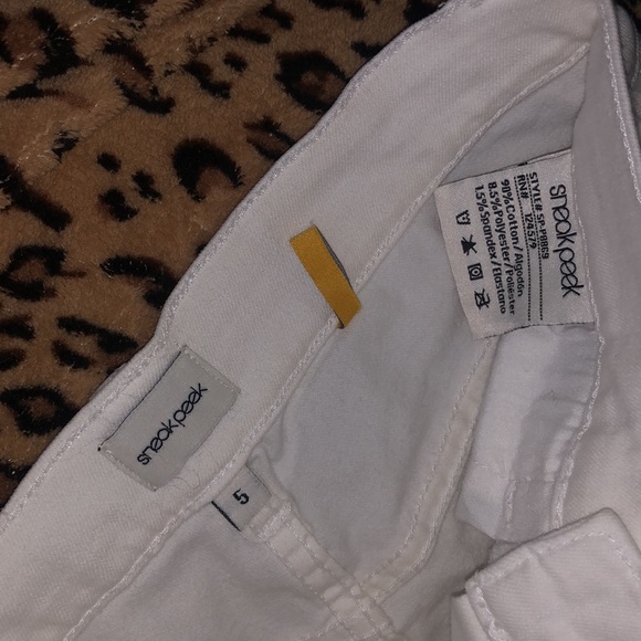 High waisted ripped white skinny jeans - size 5 - Picture 4 of 5